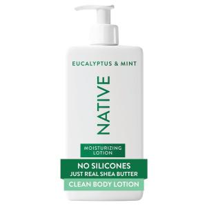 image:imageNative Body Lotion Sea Salt amp Cedar 48Hour Hydration for Dry amp Sensitive Skin Made with PlantBased Moisturizers like Shea Butter Silicone amp Paraben Free 165 fl ozEucalyptus
