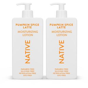 image:imageNative Body Lotion Sea Salt amp Cedar 48Hour Hydration for Dry amp Sensitive Skin Made with PlantBased Moisturizers like Shea Butter Silicone amp Paraben Free 165 fl ozPumpkin Spice Latte