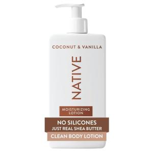 image:imageNative Body Lotion Sea Salt amp Cedar 48Hour Hydration for Dry amp Sensitive Skin Made with PlantBased Moisturizers like Shea Butter Silicone amp Paraben Free 165 fl ozCoconut  Vanilla
