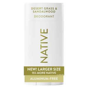 image:imageNative Aluminum Free Deodorant Desert Grass amp Sandalwood Large Size Stick 72 Hour Odor Control for Women amp Men Contains Naturally Derived Ingredients 31 ozGrass  Sandalwood