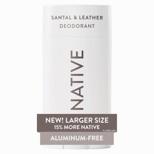 image:imageNative Aluminum Free Deodorant Desert Grass amp Sandalwood Large Size Stick 72 Hour Odor Control for Women amp Men Contains Naturally Derived Ingredients 31 ozSantal  Leather