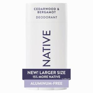 image:imageNative Aluminum Free Deodorant Desert Grass amp Sandalwood Large Size Stick 72 Hour Odor Control for Women amp Men Contains Naturally Derived Ingredients 31 ozCedarwood  Bergamot
