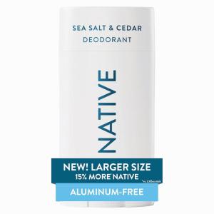 image:imageNative Aluminum Free Deodorant Desert Grass amp Sandalwood Large Size Stick 72 Hour Odor Control for Women amp Men Contains Naturally Derived Ingredients 31 ozSea Salt  Cedar