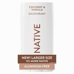 image:imageNative Aluminum Free Deodorant Desert Grass amp Sandalwood Large Size Stick 72 Hour Odor Control for Women amp Men Contains Naturally Derived Ingredients 31 ozCoconut  Vanilla