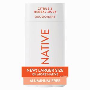 image:imageNative Aluminum Free Deodorant Desert Grass amp Sandalwood Large Size Stick 72 Hour Odor Control for Women amp Men Contains Naturally Derived Ingredients 31 ozCitrus  Herbal Musk