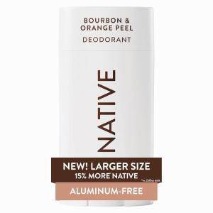 image:imageNative Aluminum Free Deodorant Desert Grass amp Sandalwood Large Size Stick 72 Hour Odor Control for Women amp Men Contains Naturally Derived Ingredients 31 ozBourbon  Orange Peel