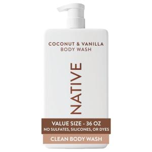 image:imageNative Body Wash for Women amp Men Cucumber amp Mint 36 oz Pump Bottle SulfateFree amp GentleCoconut  Vanilla