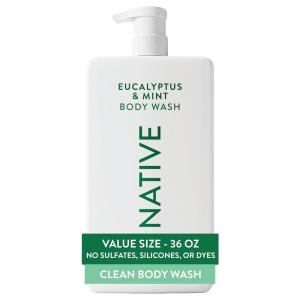 image:imageNative Body Wash for Women amp Men Cucumber amp Mint 36 oz Pump Bottle SulfateFree amp GentleEucalyptus  Mint