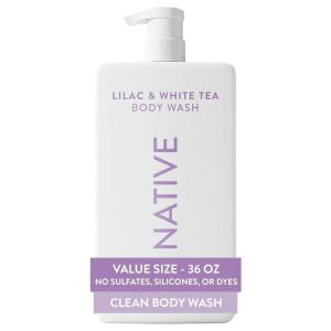 image:imageNative Body Wash for Women amp Men Cucumber amp Mint 36 oz Pump Bottle SulfateFree amp GentleLilac  White Tea