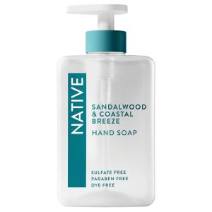 image:imageNative Liquid Hand Soap Sparkling Lemon amp Tangerine Scent NonDrying Formula for Soft Smooth Hands Made with PlantBased Cleansers Sulfate amp Paraben Free 13 oz BottleSandalwood  Coastal Breeze