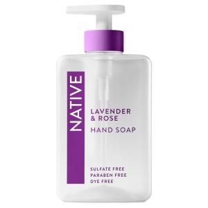 image:imageNative Liquid Hand Soap Sparkling Lemon amp Tangerine Scent NonDrying Formula for Soft Smooth Hands Made with PlantBased Cleansers Sulfate amp Paraben Free 13 oz BottleLavender  Rose
