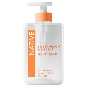 image:imageNative Liquid Hand Soap Sparkling Lemon amp Tangerine Scent NonDrying Formula for Soft Smooth Hands Made with PlantBased Cleansers Sulfate amp Paraben Free 13 oz BottlePeach