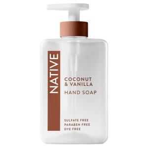 image:imageNative Liquid Hand Soap Sparkling Lemon amp Tangerine Scent NonDrying Formula for Soft Smooth Hands Made with PlantBased Cleansers Sulfate amp Paraben Free 13 oz BottleCoconut  Vanilla