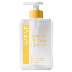 image:imageNative Liquid Hand Soap Sparkling Lemon amp Tangerine Scent NonDrying Formula for Soft Smooth Hands Made with PlantBased Cleansers Sulfate amp Paraben Free 13 oz BottleSparkling Lemon  Tangerine