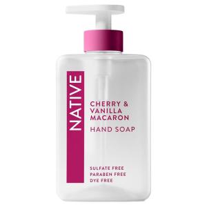 image:imageNative Liquid Hand Soap Sparkling Lemon amp Tangerine Scent NonDrying Formula for Soft Smooth Hands Made with PlantBased Cleansers Sulfate amp Paraben Free 13 oz BottleCherry  Vanilla Macaron