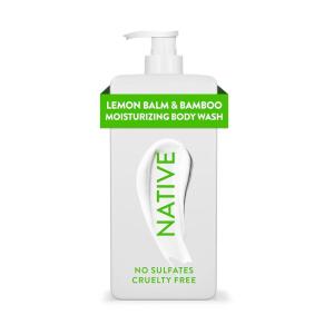 image:imageNative Moisturizing Body Wash Contains Naturally Derived Ingredients  For Women amp Men Sulfate Dye amp Paraben Free Leaving Skin Soft and Hydrated  Peach amp Orange Blossom 18 ozLemon Balm  Bamboo
