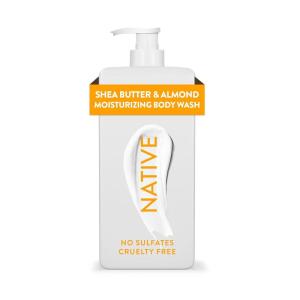 image:imageNative Moisturizing Body Wash Contains Naturally Derived Ingredients  For Women amp Men Sulfate Dye amp Paraben Free Leaving Skin Soft and Hydrated  Peach amp Orange Blossom 18 ozShea Butter  Almond