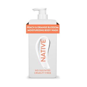 image:imageNative Moisturizing Body Wash Contains Naturally Derived Ingredients  For Women amp Men Sulfate Dye amp Paraben Free Leaving Skin Soft and Hydrated  Peach amp Orange Blossom 18 ozPeach  Orange Blossom