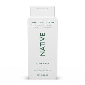 image:imageNative Body Wash Contains Naturally Derived Ingredients  For Women amp Men Sulfate Paraben amp Dye Free Leaving Skin Soft and Hydrated  Sea Salt amp Cedar 18 ozCoastal Oak  Amber