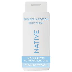 image:imageNative Body Wash Contains Naturally Derived Ingredients  For Women amp Men Sulfate Paraben amp Dye Free Leaving Skin Soft and Hydrated  Sea Salt amp Cedar 18 ozPowder  Cotton