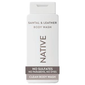 image:imageNative Body Wash Contains Naturally Derived Ingredients  For Women amp Men Sulfate Paraben amp Dye Free Leaving Skin Soft and Hydrated  Sea Salt amp Cedar 18 ozSantal  Leather