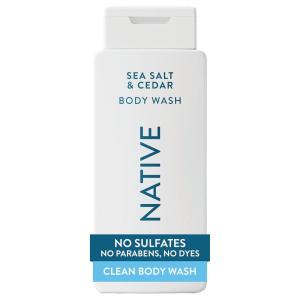 image:imageNative Body Wash Contains Naturally Derived Ingredients  For Women amp Men Sulfate Paraben amp Dye Free Leaving Skin Soft and Hydrated  Sea Salt amp Cedar 18 ozSea Salt  Cedar