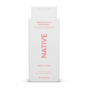 image:imageNative Body Wash Contains Naturally Derived Ingredients  For Women amp Men Sulfate Paraben amp Dye Free Leaving Skin Soft and Hydrated  Sea Salt amp Cedar 18 ozGrapefruit  Bergamot