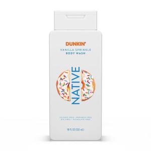 image:imageNative Body Wash Dunkin Stawberry Frosted Contains Naturally Derived Ingredients  For Women amp Men Sulfate Paraben amp Dye Free Leaving Skin Soft and Hydrated  18 ozVanilla Sprinkle