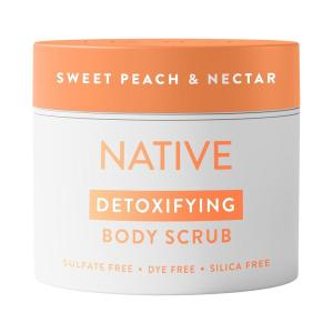 image:imageNative Coconut amp Vanilla Exfoliating Body Scrub for Women amp Men 1 Wash to Soft Smooth Skin Gently Exfoliates Even Sensitive Skin Clean Formula Enhances Skin Radiance Free of Silica 12 ozSweet Peach  Nectar