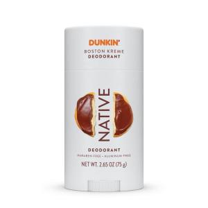 image:imageNative Deodorant  Limited Dunkin Donuts Edition  Aluminum Free with Baking Soda Probiotics Coconut Oil and Shea Butter  Strawberry Frosted 265ozBoston Kreme
