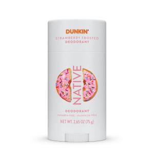 image:imageNative Deodorant  Limited Dunkin Donuts Edition  Aluminum Free with Baking Soda Probiotics Coconut Oil and Shea Butter  Strawberry Frosted 265ozStrawberry Frosted