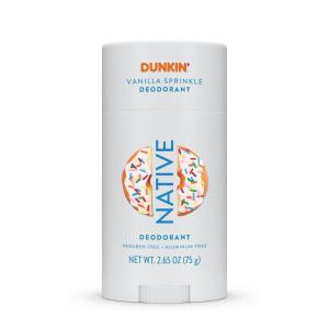 image:imageNative Deodorant  Limited Dunkin Donuts Edition  Aluminum Free with Baking Soda Probiotics Coconut Oil and Shea Butter  Strawberry Frosted 265ozVanilla Sprinkle