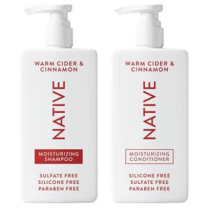 image:imageNative Ocean amp Timber Shampoo and Conditioner Contain Naturally Derived Ingredients  All Hair Types Color amp Treated Fine to Dry Damaged Sulfate amp Dye Free  2PackWarm Cider  Cinnamon