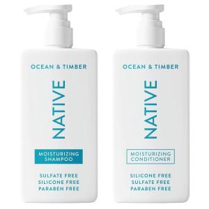 image:imageNative Ocean amp Timber Shampoo and Conditioner Contain Naturally Derived Ingredients  All Hair Types Color amp Treated Fine to Dry Damaged Sulfate amp Dye Free  2PackOcean Timber