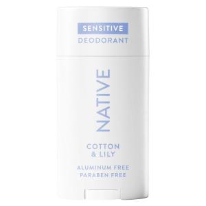 image:imageNative Sensitive Deodorant Contains Naturally Derived Ingredients 72 Hour Odor Control  Deodorant for Women amp Men Aluminum Free with Baking Soda Coconut Oil and Shea Butter Coconut amp VanillaCotton  Lily