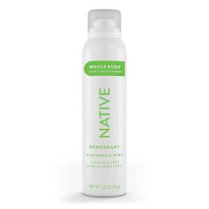 image:imageNative Whole Body Deodorant Spray Lavender amp Rose Scent 72 Hour Odor Control for Pits Privates amp More Aluminum Free QuickDrying Deodorant for Men amp Women 35 ozCucumber  Mint