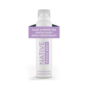 image:imageNative Whole Body Deodorant Spray Lavender amp Rose Scent 72 Hour Odor Control for Pits Privates amp More Aluminum Free QuickDrying Deodorant for Men amp Women 35 ozLilac  White Tea