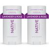 image:imageNative Deodorant Contains Naturally Derived Ingredients 72 Hour Odor Control Deodorant for Women and Men Aluminum Free Charcoal 265ozLavender  Rose  2 Pack