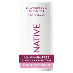 image:imageNative Deodorant Contains Naturally Derived Ingredients 72 Hour Odor Control Deodorant for Women and Men Aluminum Free Cashmere amp Rain 265ozBlackberry  Green Tea