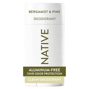 image:imageNative Deodorant Contains Naturally Derived Ingredients 72 Hour Odor Control Deodorant for Women and Men Aluminum Free Charcoal 265ozBergamot  Pine