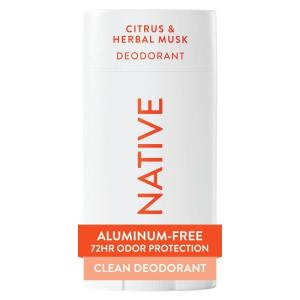 image:imageNative Deodorant Contains Naturally Derived Ingredients 72 Hour Odor Control Deodorant for Women and Men Aluminum Free Charcoal 265ozCitrus  Herbal Musk