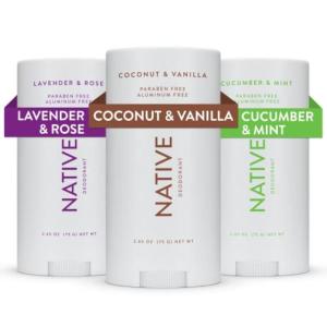 image:imageNative Deodorant Contains Naturally Derived Ingredients 72 Hour Odor Control Deodorant for Women and Men Aluminum Free Charcoal 265ozClassic Scents  3 Pack
