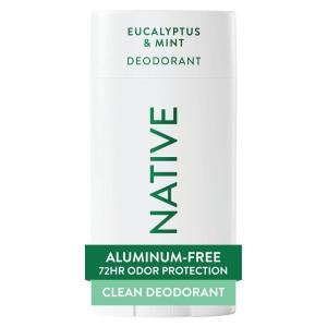 image:imageNative Deodorant Contains Naturally Derived Ingredients 72 Hour Odor Control Deodorant for Women and Men Aluminum Free Charcoal 265ozEucalyptus  Mint