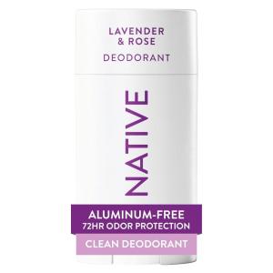 image:imageNative Deodorant Contains Naturally Derived Ingredients 72 Hour Odor Control Deodorant for Women and Men Aluminum Free Charcoal 265ozLavender  Rose
