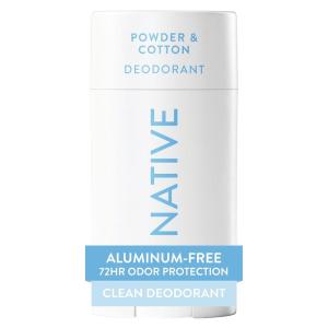 image:imageNative Deodorant Contains Naturally Derived Ingredients 72 Hour Odor Control Deodorant for Women and Men Aluminum Free Charcoal 265ozPowder  Cotton
