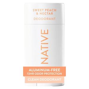 image:imageNative Deodorant Contains Naturally Derived Ingredients 72 Hour Odor Control Deodorant for Women and Men Aluminum Free Charcoal 265ozSweet Peach  Nectar