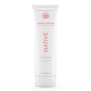 image:imageNative Sunscreen SPF 30 Zinc Oxide Dermatologist Tested Suitable for Sensitive Skin amp Hawaii Compliant 5 Ounces  Tropical Breeze Scent Sun Protection Lotion Lightweight amp SmoothTropical Breeze