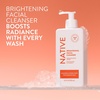 image:imageNative Gentle Facial Cleanser for Sensitive Skin Fragrance Free Sulfate Free with Vitamin B3 and Aloe Dermatologist Tested 125 FL OzBrightening