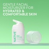 image:imageNative Hydrating Facial Moisturizer for Dry Skin Silicone Free Fragrance Free with Vitamin B3 and Shea Butter Dermatologist Tested 17ozGentle