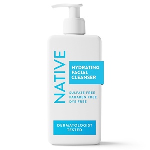 image:imageNative Gentle Facial Cleanser for Sensitive Skin Fragrance Free Sulfate Free with Vitamin B3 and Aloe Dermatologist Tested 125 FL OzHydrating